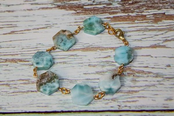 Alternate image for Caribbean Tide Larimar Slice Bracelet