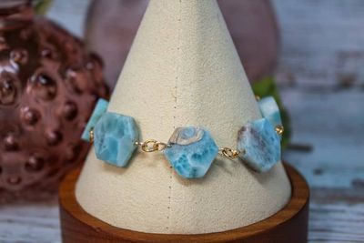 Alternate image for Caribbean Tide Larimar Slice Bracelet