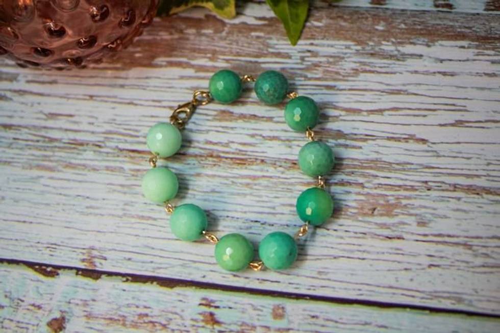 Peruvian Sky Blue Opal Bracelet