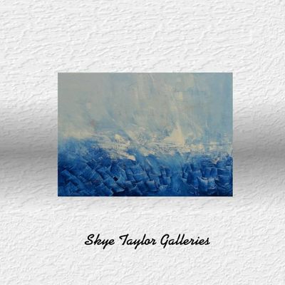 Primary image for Original Abstract Acrylic Painting Occurrence of a Dream in Blue (40x30)