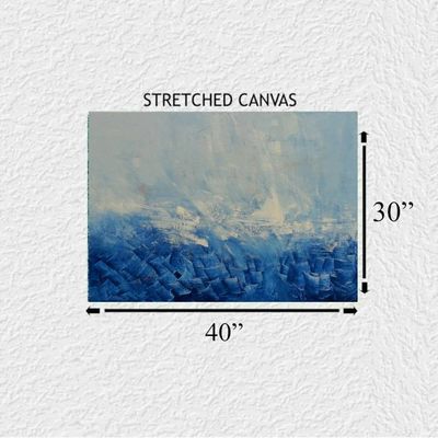 Alternate image for Original Abstract Acrylic Painting Occurrence of a Dream in Blue (40x30)