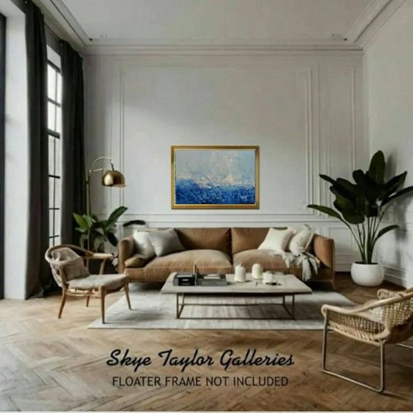Alternate image for Original Abstract Acrylic Painting Occurrence of a Dream in Blue (40x30)