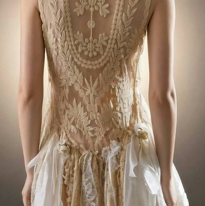 Alternate image for Vintage-Inspired handkerchief hem dress with lace and roses