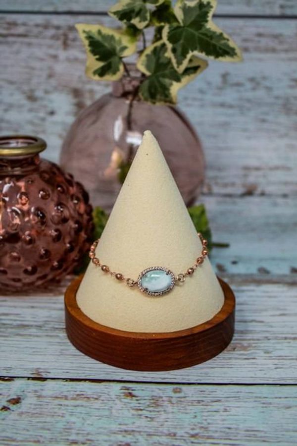 Alternate image for Rosewater Siren Larimar and Rose Gold Vermeil Bracelet