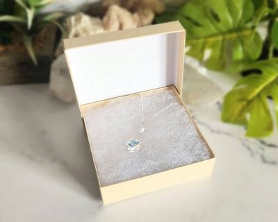 Alternate image for Vintage Crystal Heart Sterling Silver Necklace