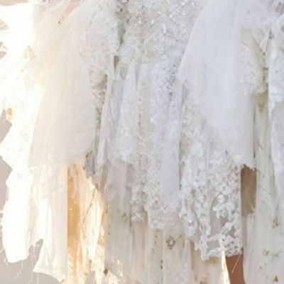 Alternate image for Ethereal White Lace Cocktail Dress with Asymmetrical Handkerchief Hem