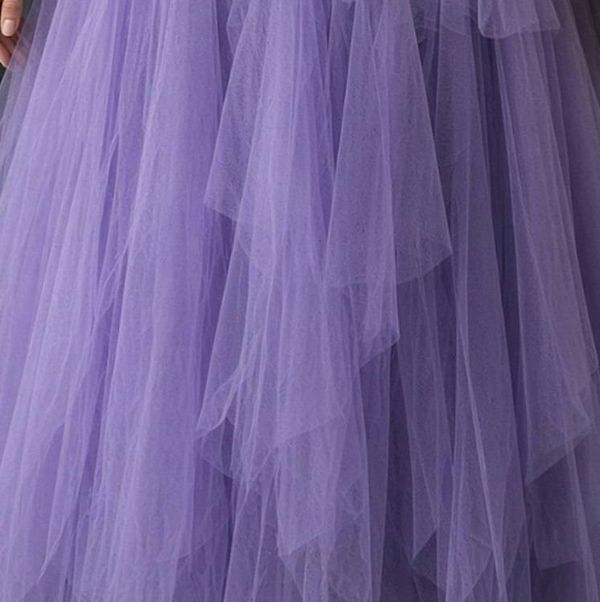 Alternate image for Enchanted purple Medieval fantasy gown with ornate embellished bodice and ethereal tulle skirt