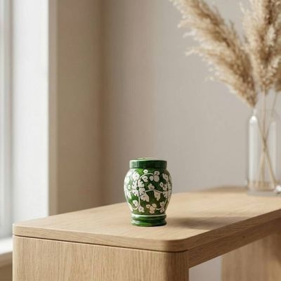 Alternate image for Handmade Pottery Keepsake Urn | Mini Cremation Urns for Ashes