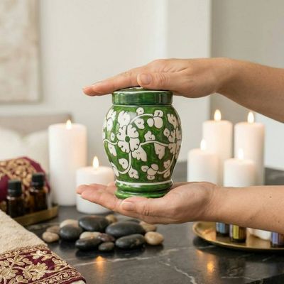 Alternate image for Pottery Cremation Urn | Handcrafted Ceramic Urns for Child & Pet Ashes(1.0)