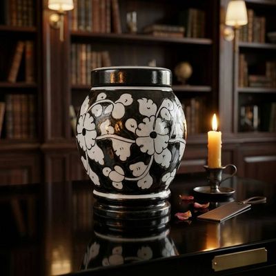 Alternate image for Handmade Pottery Urn 3.0 | Large Ceramic Cremation Urn for Adult Ashes