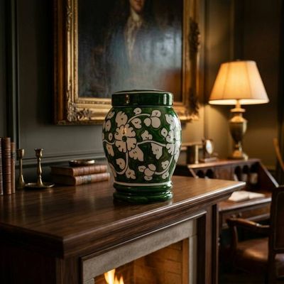 Alternate image for Handmade Pottery Urn 3.0 | Large Ceramic Cremation Urn for Adult Ashes
