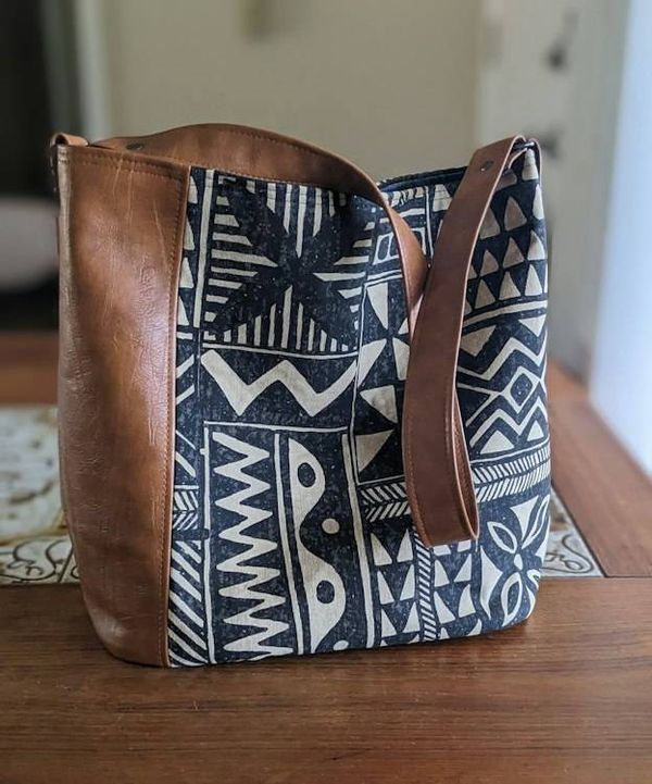 Alternate image for Slouchy Canvas and Faux Leather Shoulder Bag - The Gliseck2