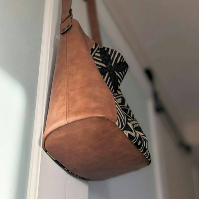 Alternate image for Slouchy Canvas and Faux Leather Shoulder Bag - The Gliseck2