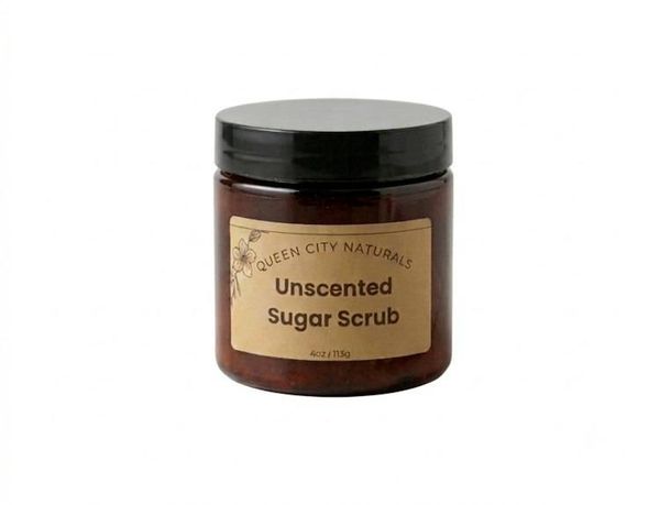 Alternate image for Unscented Sugar Scrub - Natural Exfoliating Body Treatment
