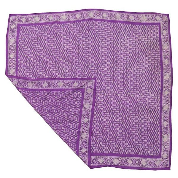 Alternate image for Large 39 Hand Dyed Batik Bandana, 100% Soft Cotton, Timeless Trace