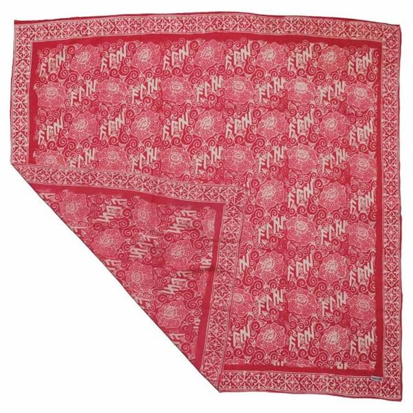Alternate image for Large 39 Hand Dyed Batik Bandana, 100% Soft Cotton, Giant Padma in pink