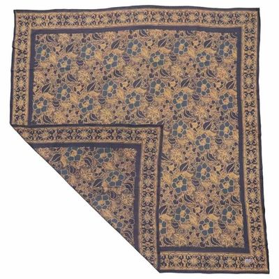 Alternate image for Large 39 Hand Dyed Batik Bandana, 100% Soft Cotton, Spotted Flowers