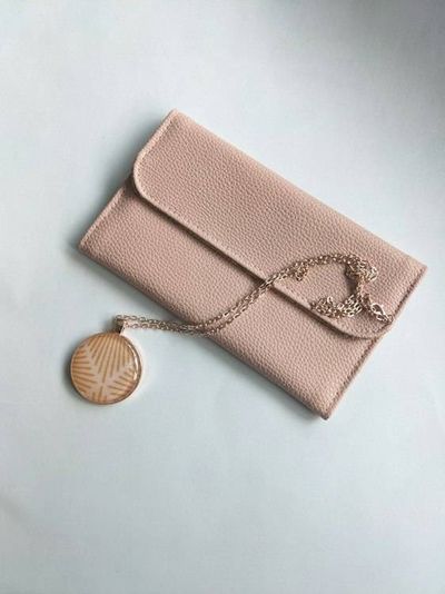 Main image for Pink Faux Leather Wallet with Inner Card Pocket - My Simple Wallet