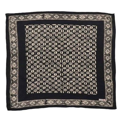 Primary image for Hand Dyed Batik Bandana, Black Horn Beetle, Palm Tree, Mens Bandana