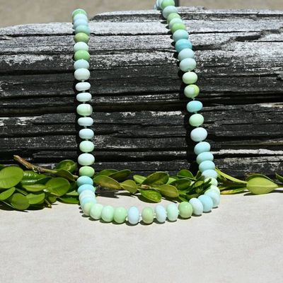 Alternate image for Blue and Green Opal Hand Knotted Necklace