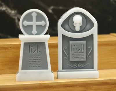 Alternate image for Set of 2 Detailed Gothic Tombstone Soaps for Halloween Party Favors or Gifts. Gothic Graveyard Soaps, Cemetery Soaps. Choose Soap Color, Scent. Seasonal Home DecorationsCollection