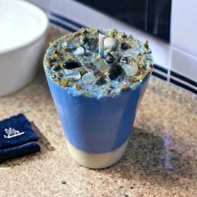 Alternate image for Dreams Candle | Handmade Lavender & Myrrh Crystal Candle