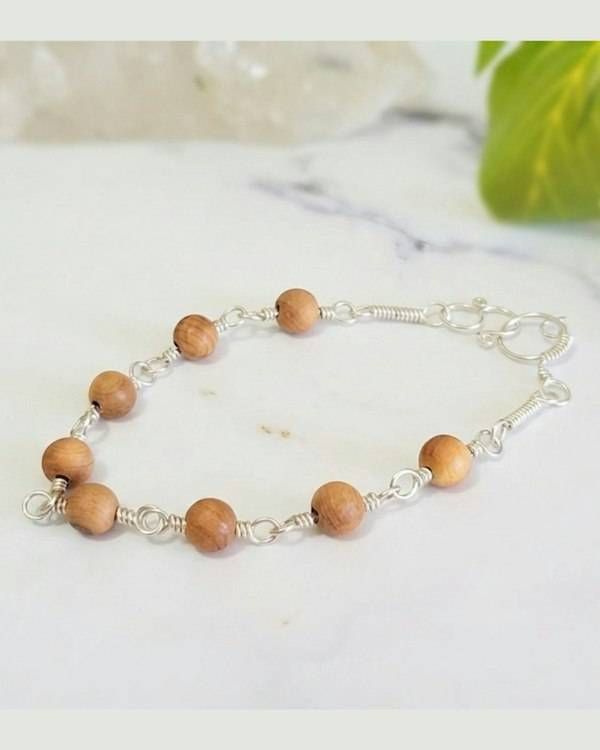 Alternate image for Sterling Silver Sandalwood Bracelet