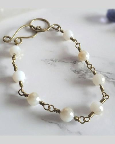 Alternate image for Brass Crystal Bracelet