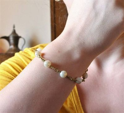 Alternate image for Brass Crystal Bracelet