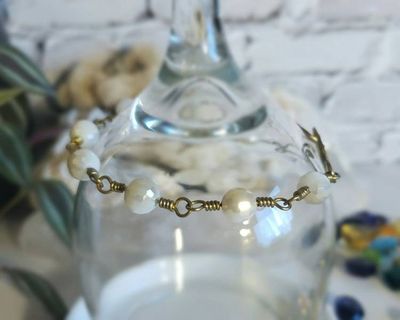 Alternate image for Brass Crystal Bracelet