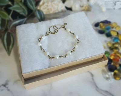 Alternate image for Brass Crystal Bracelet