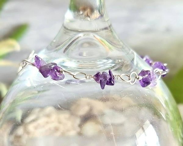 Alternate image for Amethyst Sterling Silver Bracelet