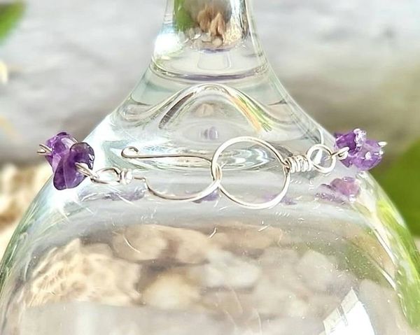 Alternate image for Amethyst Sterling Silver Bracelet