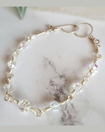 Alternate image for Silver Vintage Crystal Bracelet