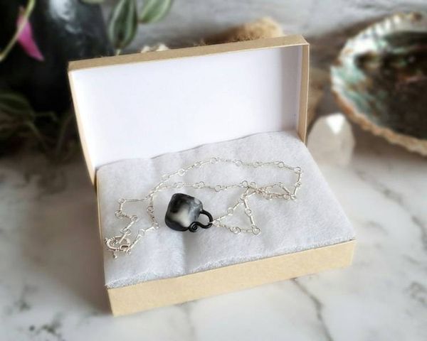Alternate image for Polymer Clay Teacup Sterling Silver Necklace