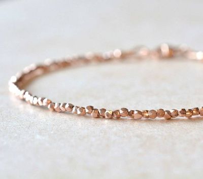 Primary image for Karen Hill Tribe Rose Gold Vermeil Beaded Bracelet