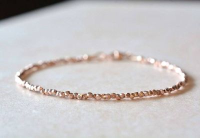 Alternate image for Karen Hill Tribe Rose Gold Vermeil Beaded Bracelet