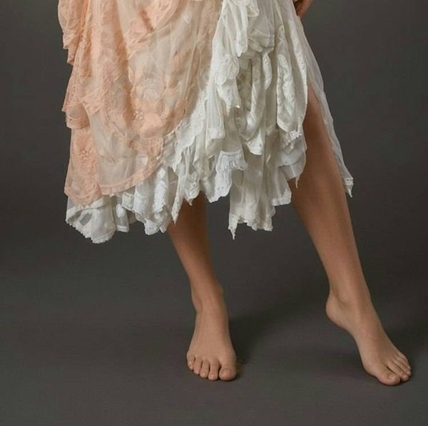 Alternate image for Romantic Blush Peach Lace Overlay Empire Waist Dress with Beaded Detail