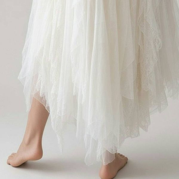 Alternate image for Romantic, Bohemian, cream lace two-piece dress and jacket.