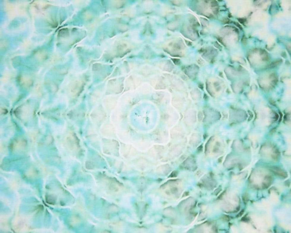 100% Cotton Bandana 25.5" Square - Aqua Green
