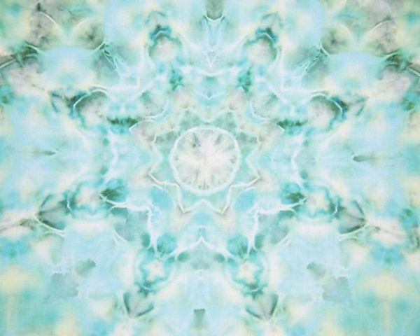 Alternate image for 100% Cotton Bandana 25.5 Square - Aqua Greens