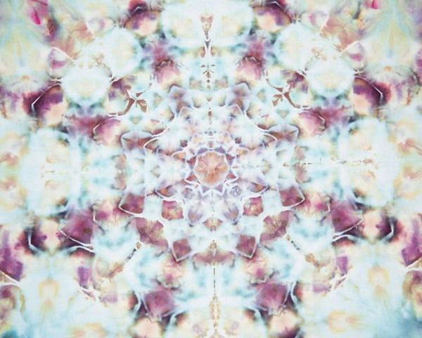 Alternate image for 100% Cotton Bandana 25.5 Square - Blues Purple Green