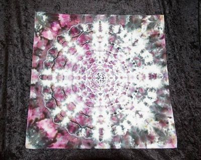 Alternate image for 100% Cotton Bandana 25.5 Square - Wine Grays White