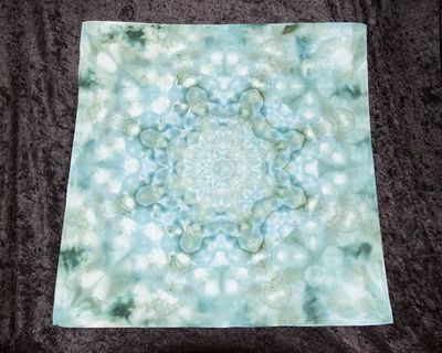 Alternate image for 100% Cotton Bandana 25.5 Square - Bluish Greens