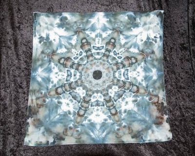 Alternate image for 100% Cotton Bandana 25.5 Square - Black Grays