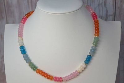 Alternate image for Rainbow Candy Jade Delight Necklace