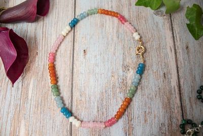 Alternate image for Rainbow Candy Jade Delight Necklace