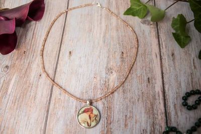 Alternate image for Muchas Art Nouveau Muse Cubic Zirconia Necklace