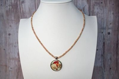 Alternate image for Muchas Art Nouveau Muse Cubic Zirconia Necklace
