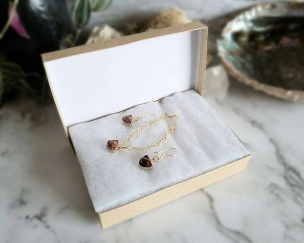 Alternate image for Goldstone Gold Colored Sterling Jewelry Set